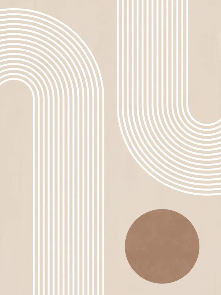 Ristova, Elena: Beige Arc Poster No.1
