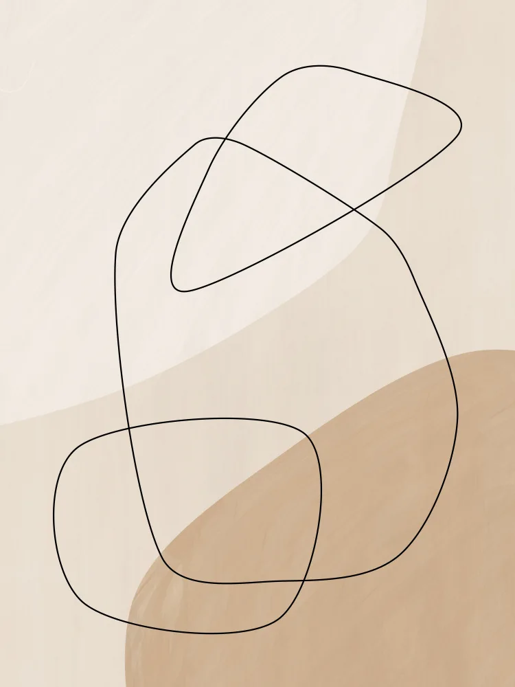 Ristova, Elena: Formes et lignes graphiques Poster