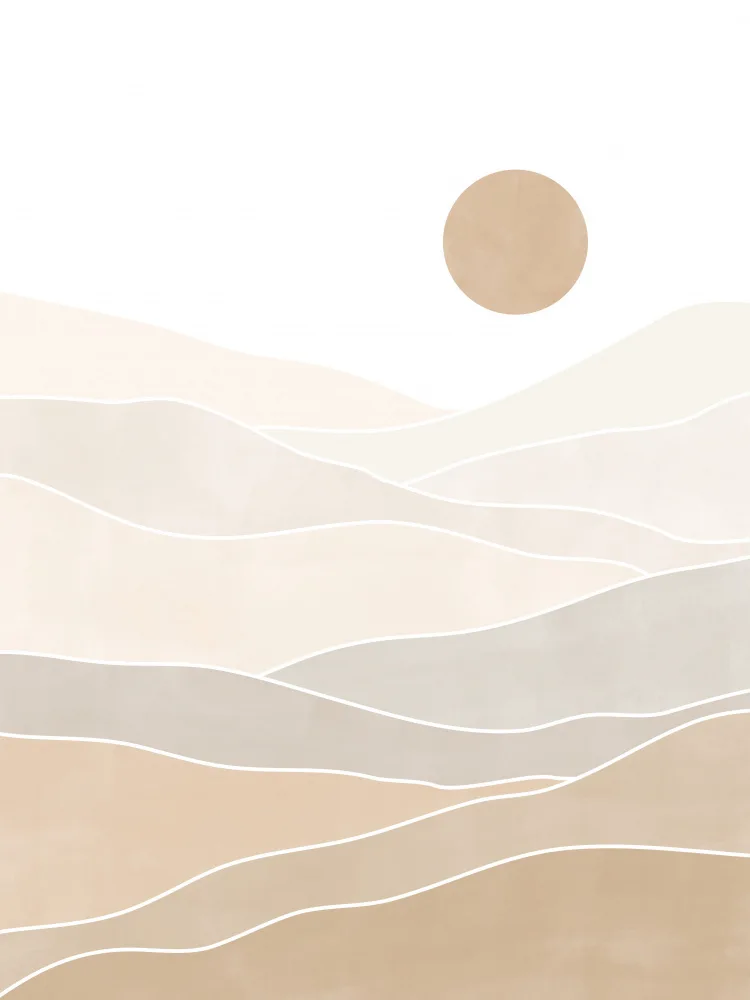 Ristova, Elena: Abstract Beige Landscape