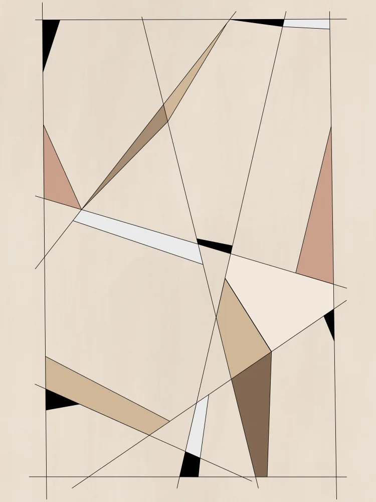 Ristova, Elena: Geometric Beige art No.1