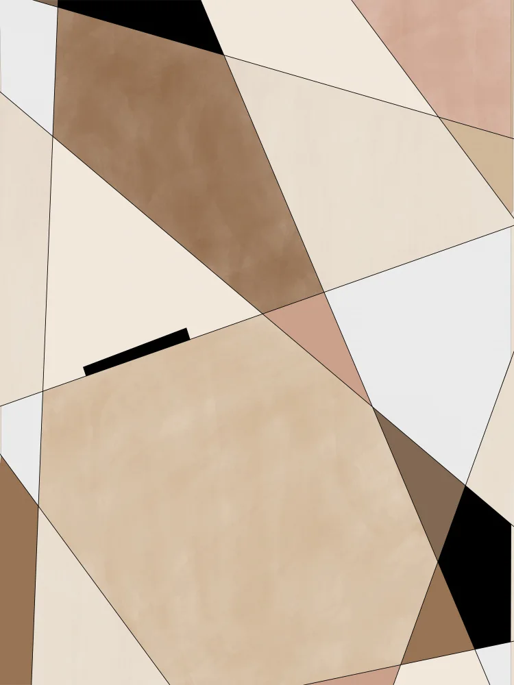 Ristova, Elena: Geometric Beige art No.1