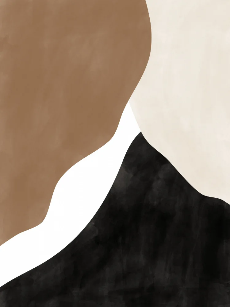 Ristova, Elena: Abstract Beige and Brown Art No.1