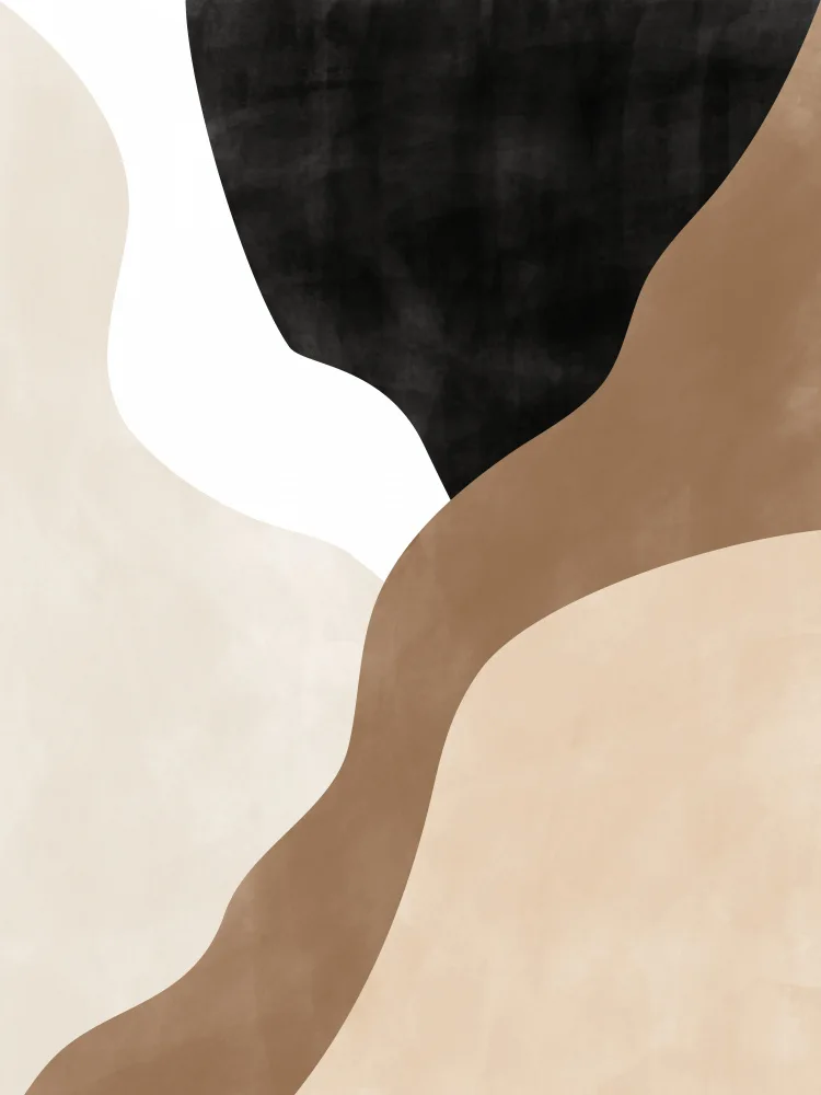 Ristova, Elena: Abstract Beige and Brown Art No.2