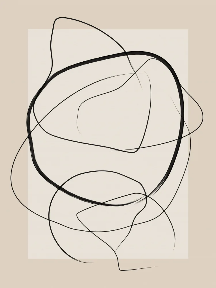 Ristova, Elena: Soft Abstract Lines Art
