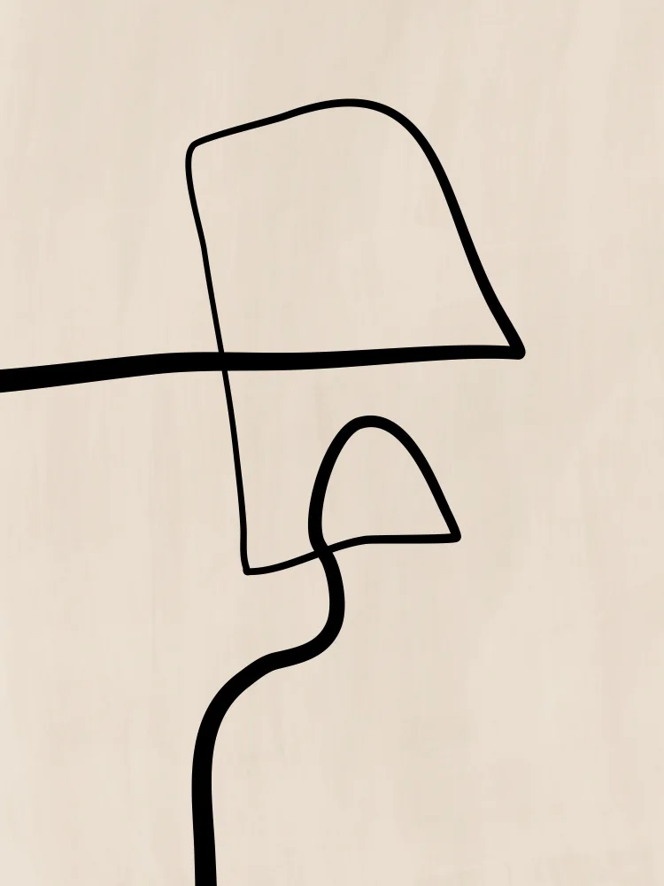 Ristova, Elena: Single Black Line Artwork