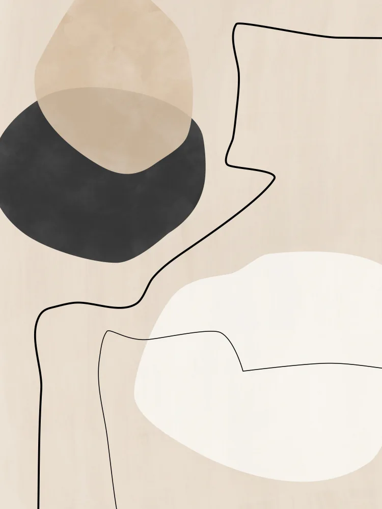 Ristova, Elena: Organic Shapes & Lines Painting