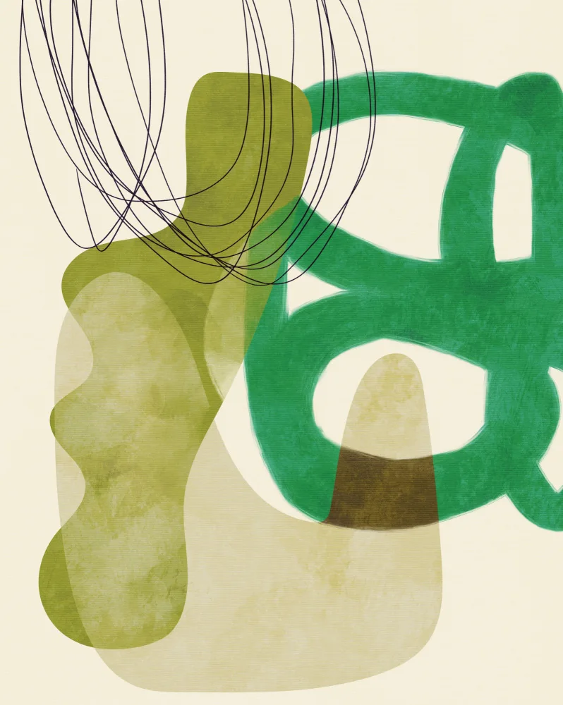 Bre, Rut Ana: Lignes peintes Vert Tan Kopie