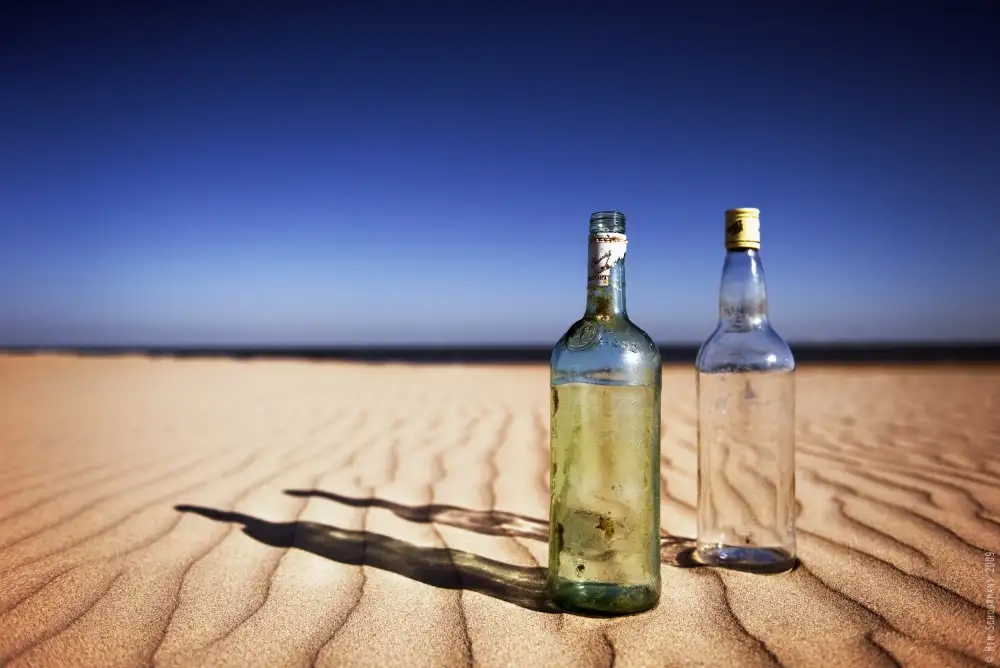 Schuurmans,,,, Wim,,,: Bottles on sand