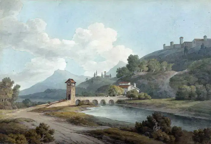 Towne, Francis: Bridge in Narni