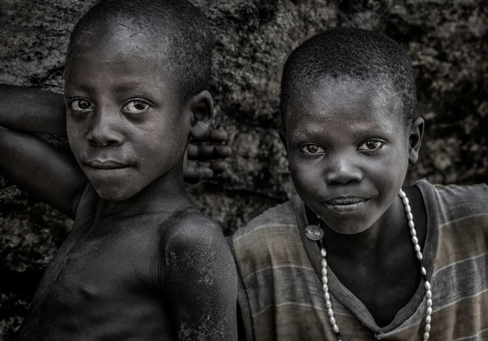 Garmendia, Inazio Joxe: Two boys of the Laarim ethnic group-South Sudan