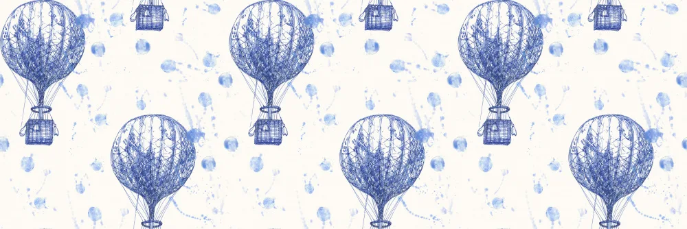 Lane, Hendon: Hla013  Hot Air Ballooons Cobalt