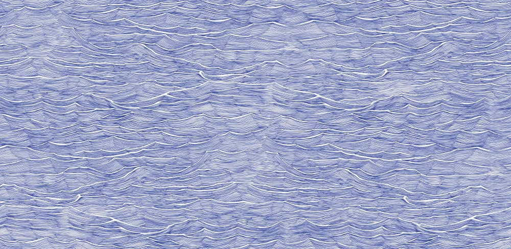 Lane, Hendon: Hla024  100dpi Waves Cobalt