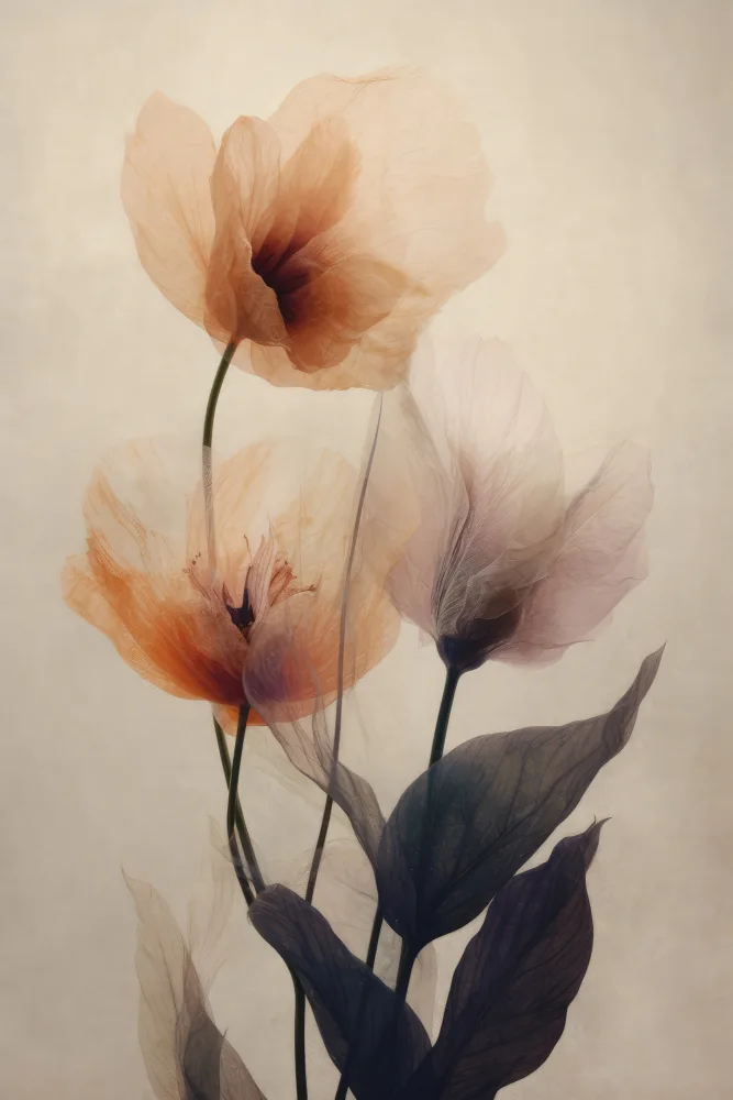 Treechild: Parchment Flowers No 2