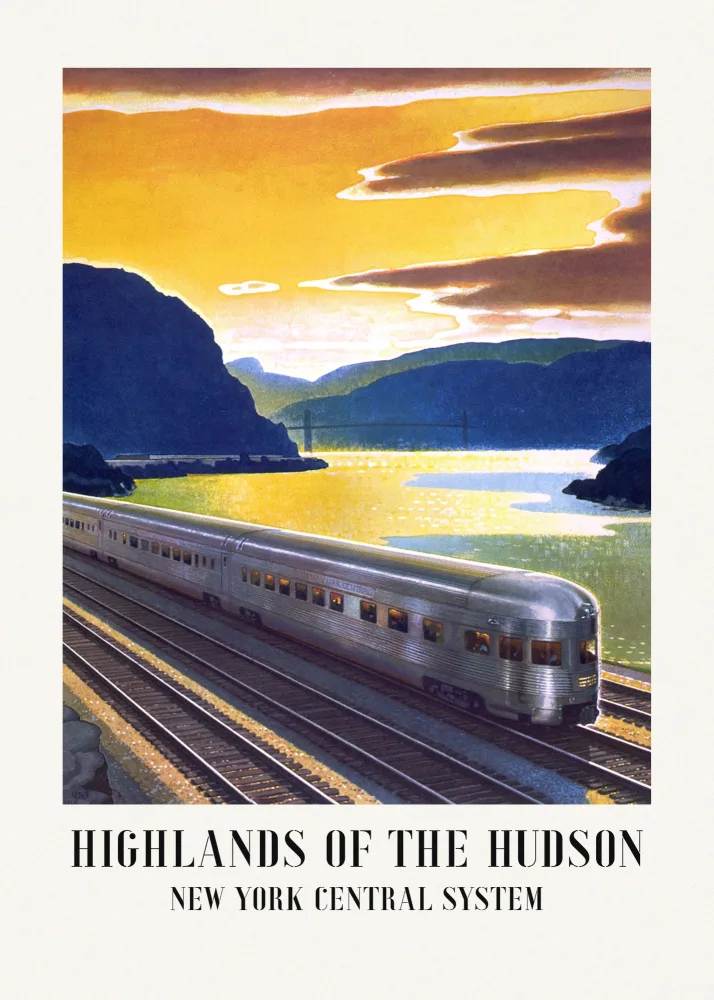Poster, Travel Vintage: Highlands of the Hudson  New York Central System