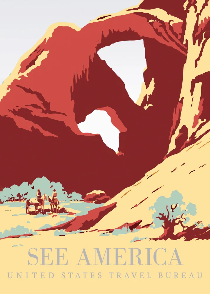 Poster, Travel Vintage: See America Poster