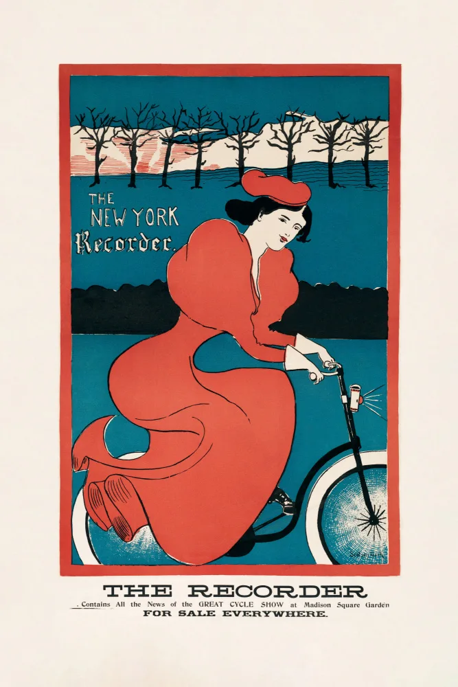 Poster, Travel Vintage: The New York Recorder (1895) By G. F. Scotson Clark