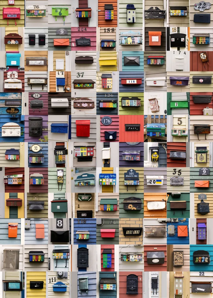 Ying, Li: 108 Colorful mailboxes collection