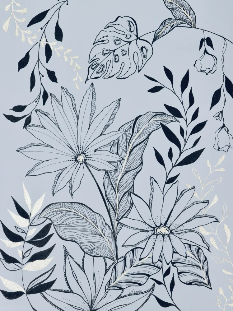Tieman, Amy: Black & Gold Botanical No2