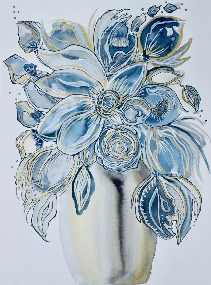 Tieman, Amy: Bleu Floral