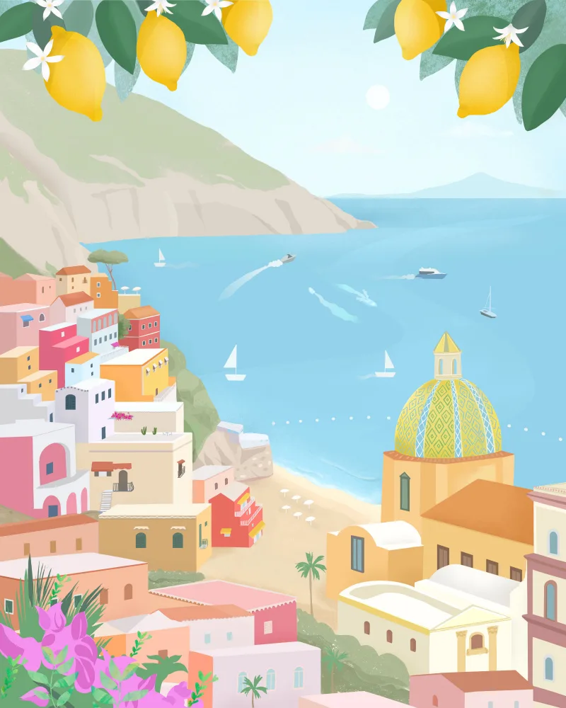Lizde, Petra: Positano, Italy