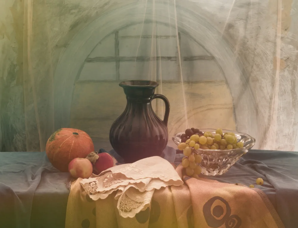 UstinaGreen: Still Life with Grapes  and Pumpkin