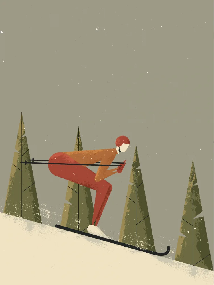 Art, Grasp Vision: Skiing