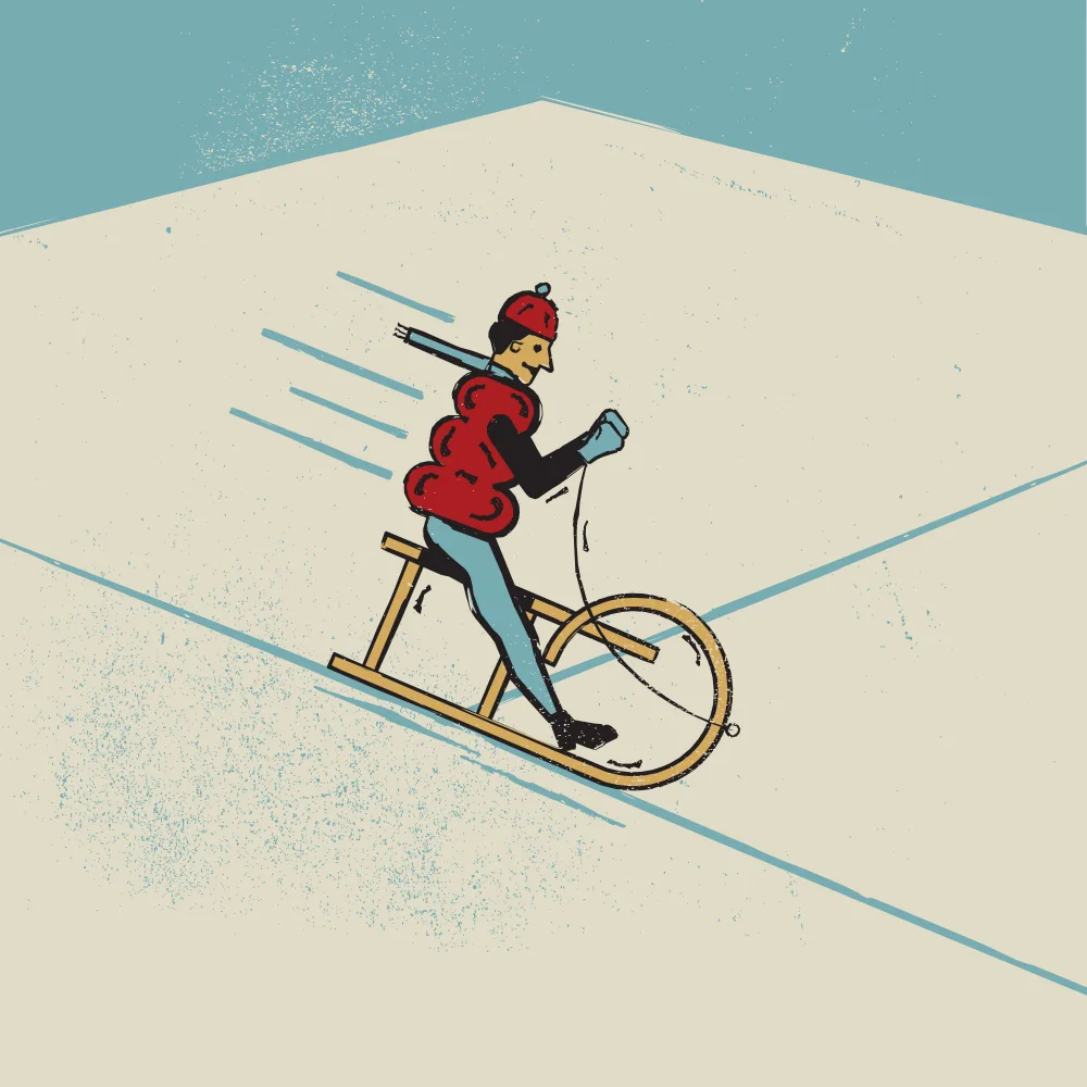 Art, Grasp Vision: Sledding