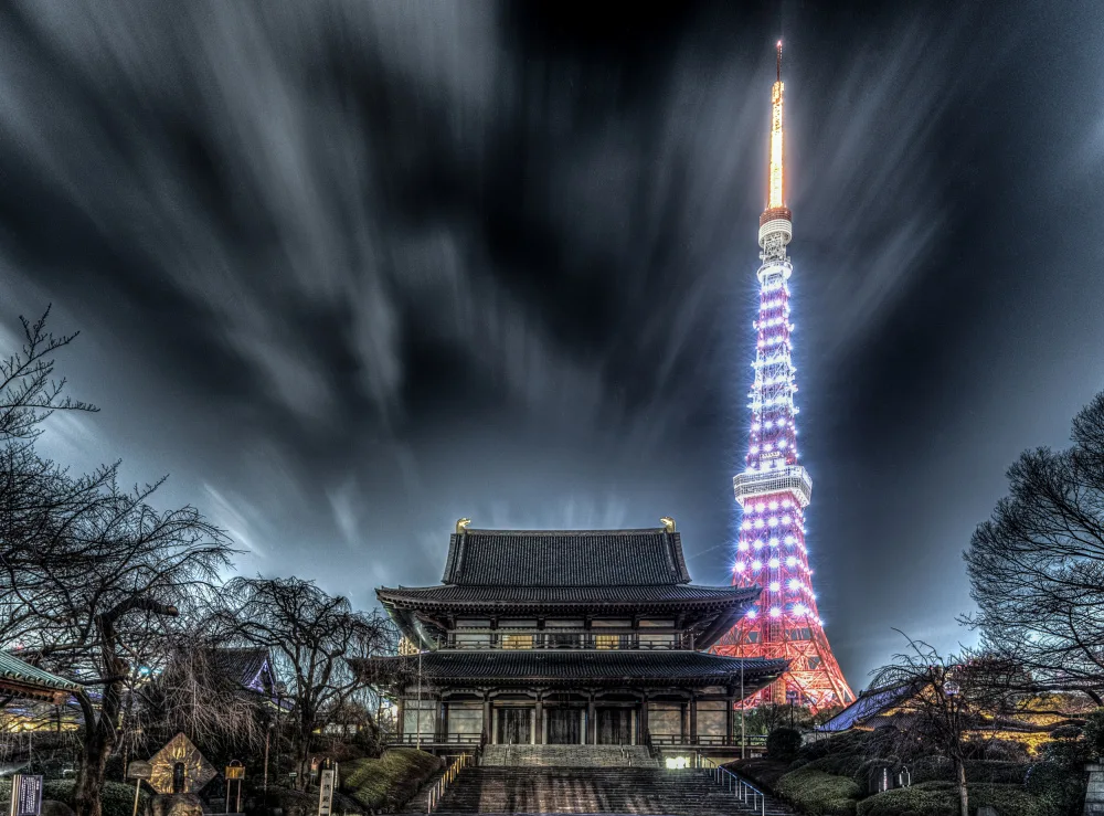 Hara, Tomoshi: Zojoji , followed by Tokyo Tower