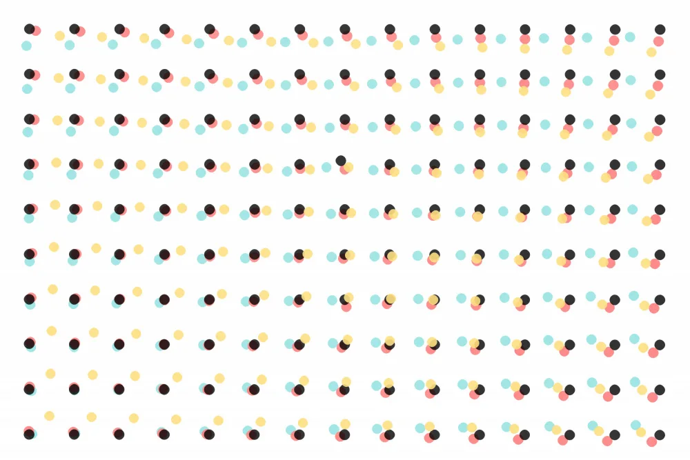 amini54: Abstract Painting Polka Dots Pattern