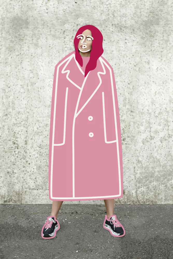 amini54: Pink Coat Lady