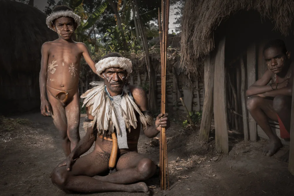 BHATTACHARJEE, HIRAK: Dani warrior and his village