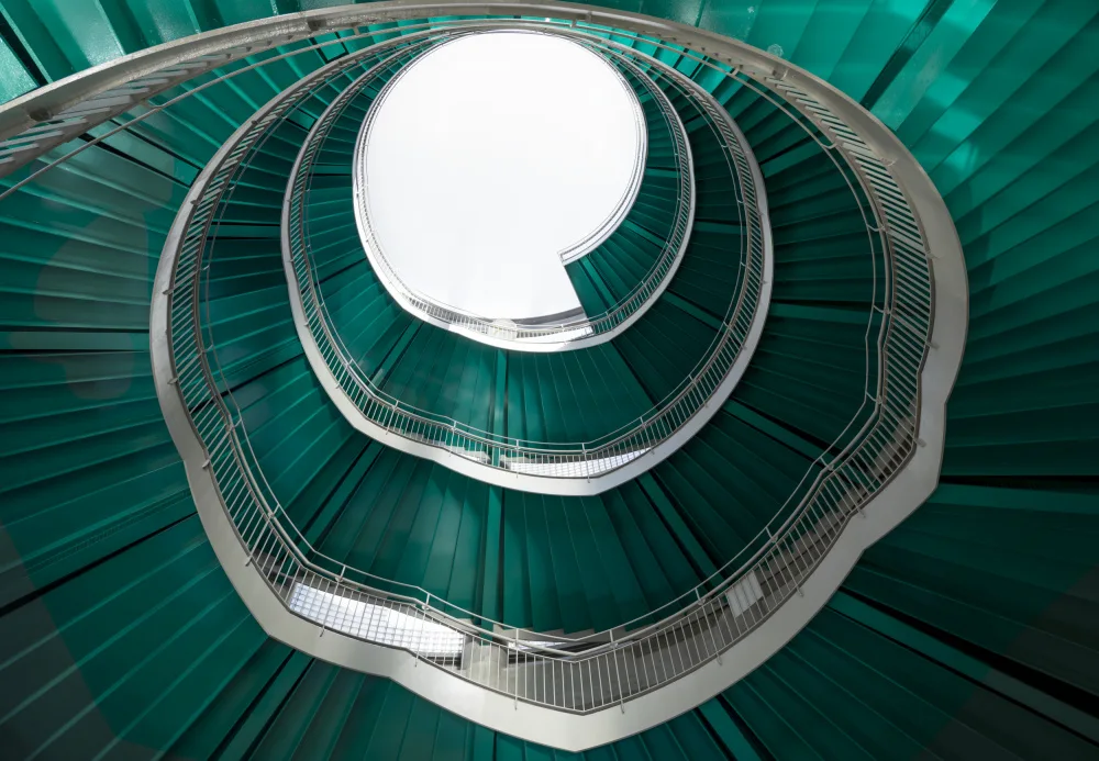 Hara, Tomoshi: blue-green spiral
