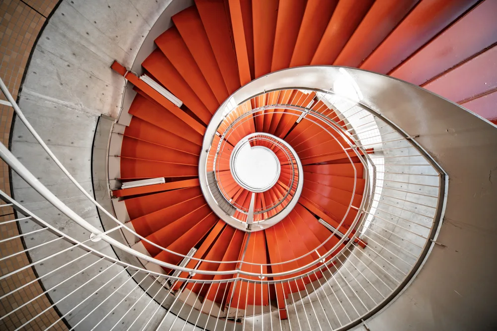 Hara, Tomoshi: orange spiral