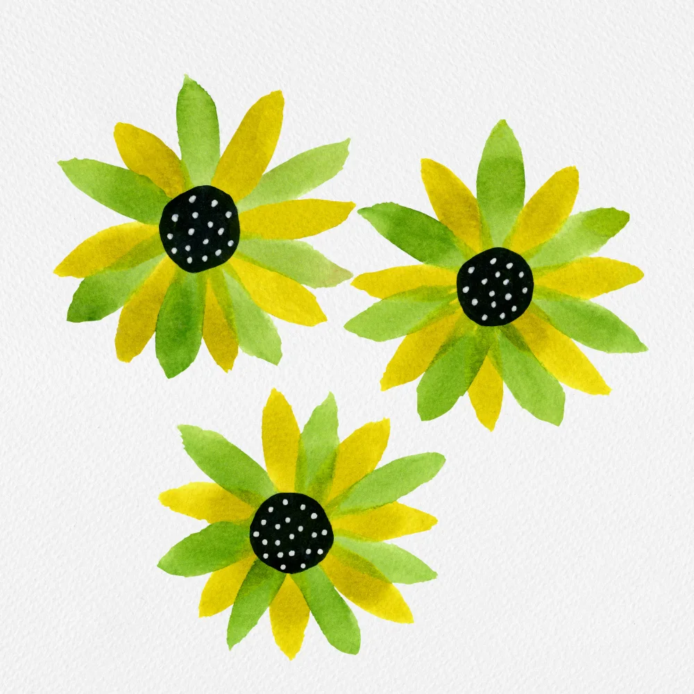 Channell, Michele: Green Floral Polka Dot Center