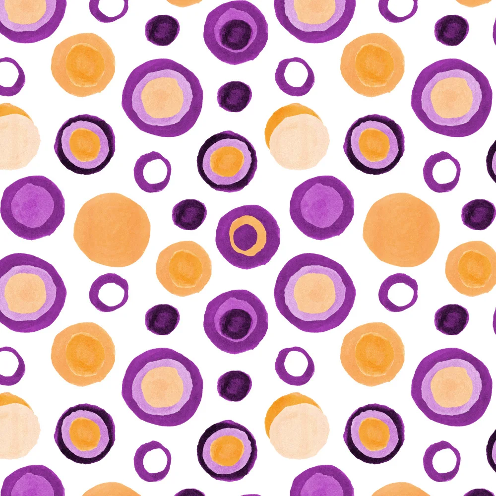 Channell, Michele: Circles Retro Tan Purple