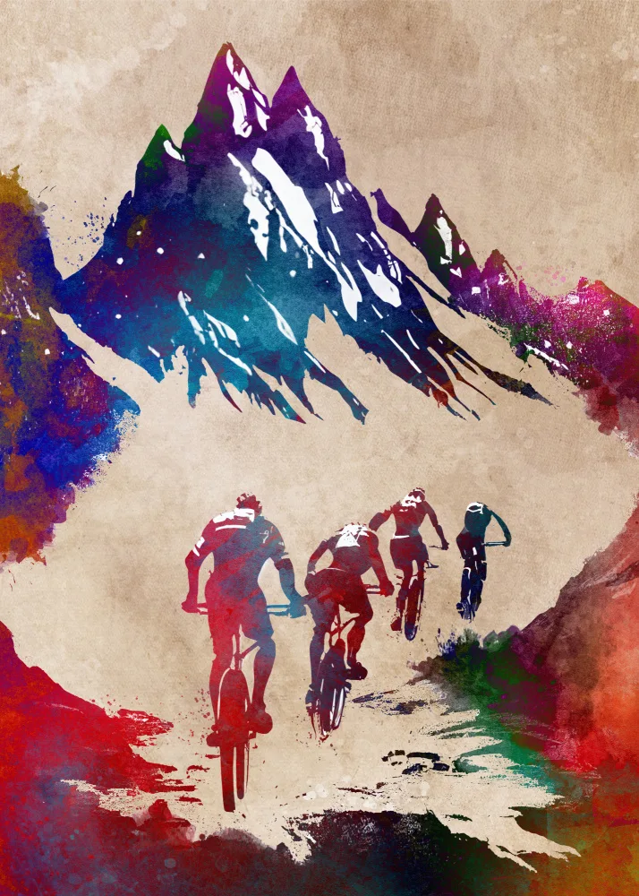 Jaszke, Justyna: Arte deportivo de ciclistas de montaña 43.