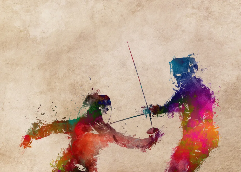 Jaszke, Justyna: Fencing Sport Art 1