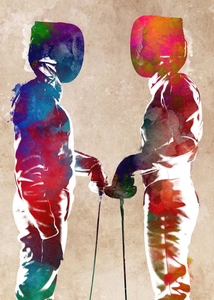 Jaszke, Justyna: Fencing Sport Art 4
