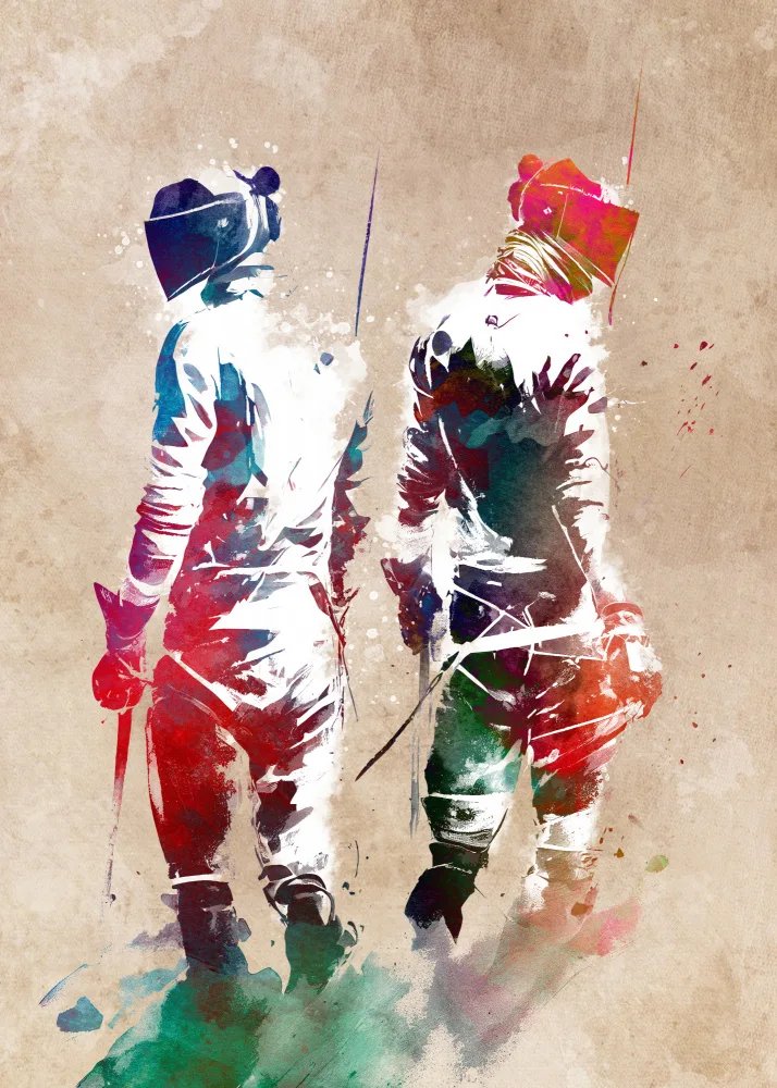Jaszke, Justyna: Fencing Sport Art 13