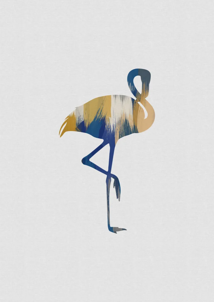 Studio, Orara: Blue & Yellow Flamingo