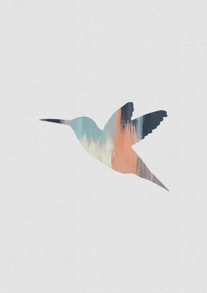 Studio, Orara: Pastel Hummingbird I