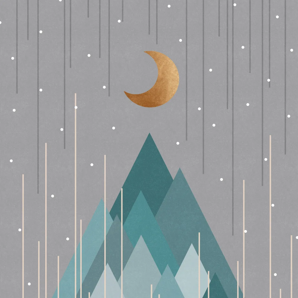 Studio, Orara: Moon & Mountains Mint Green