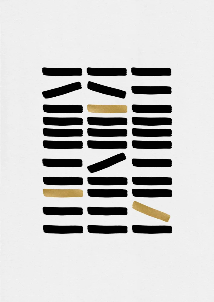 Studio, Orara: Black & Gold Abstract