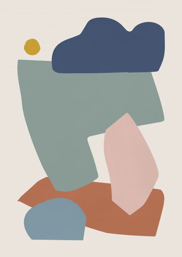 Studio, Orara: Collage Pastell I