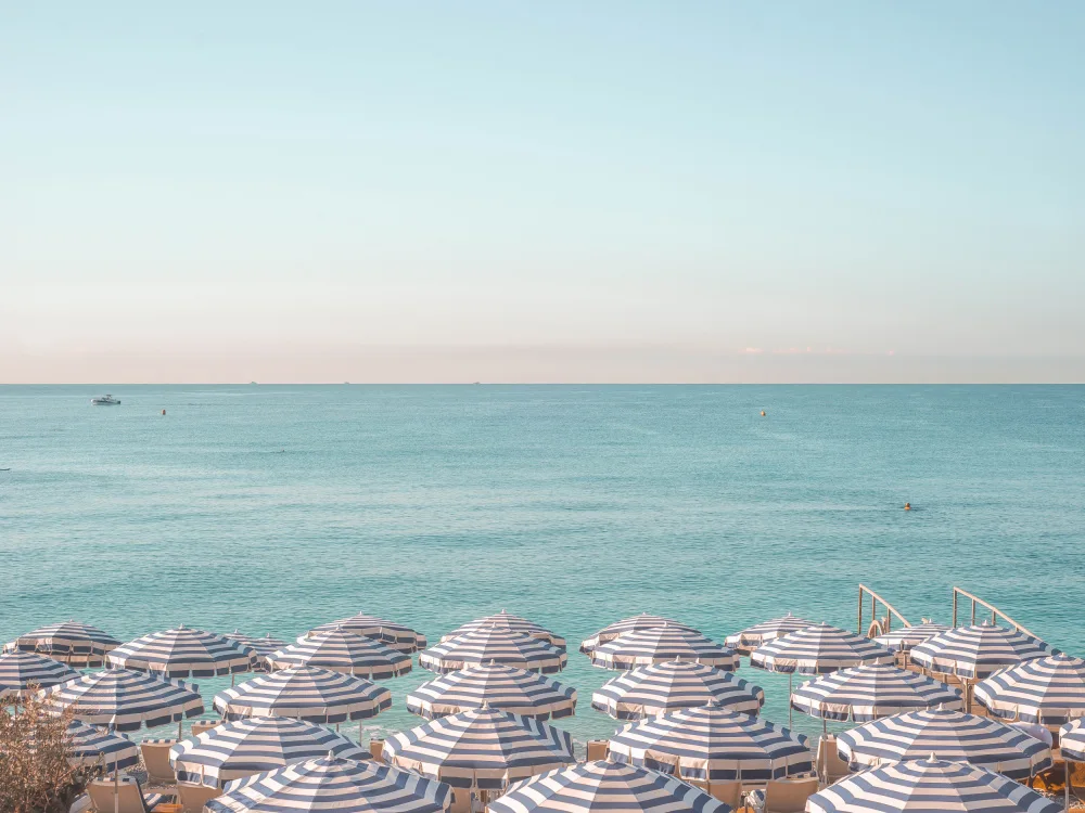 Art, Digital Grace: Riviera Beach Umbrellas