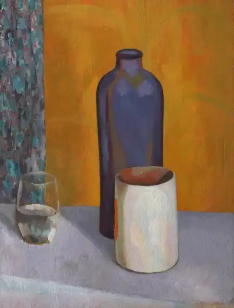 Fry, Roger Eliot: Still life with blue bottle