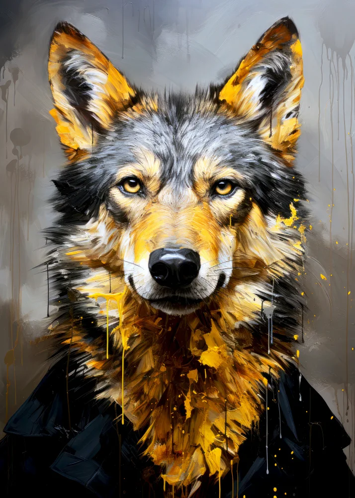 Jaszke, Justyna: Arte animale lupo #lupo