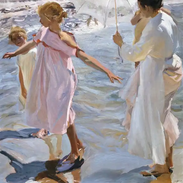 Sorolla y Bastida, Joaquin: Time for a Bathe, Valencia