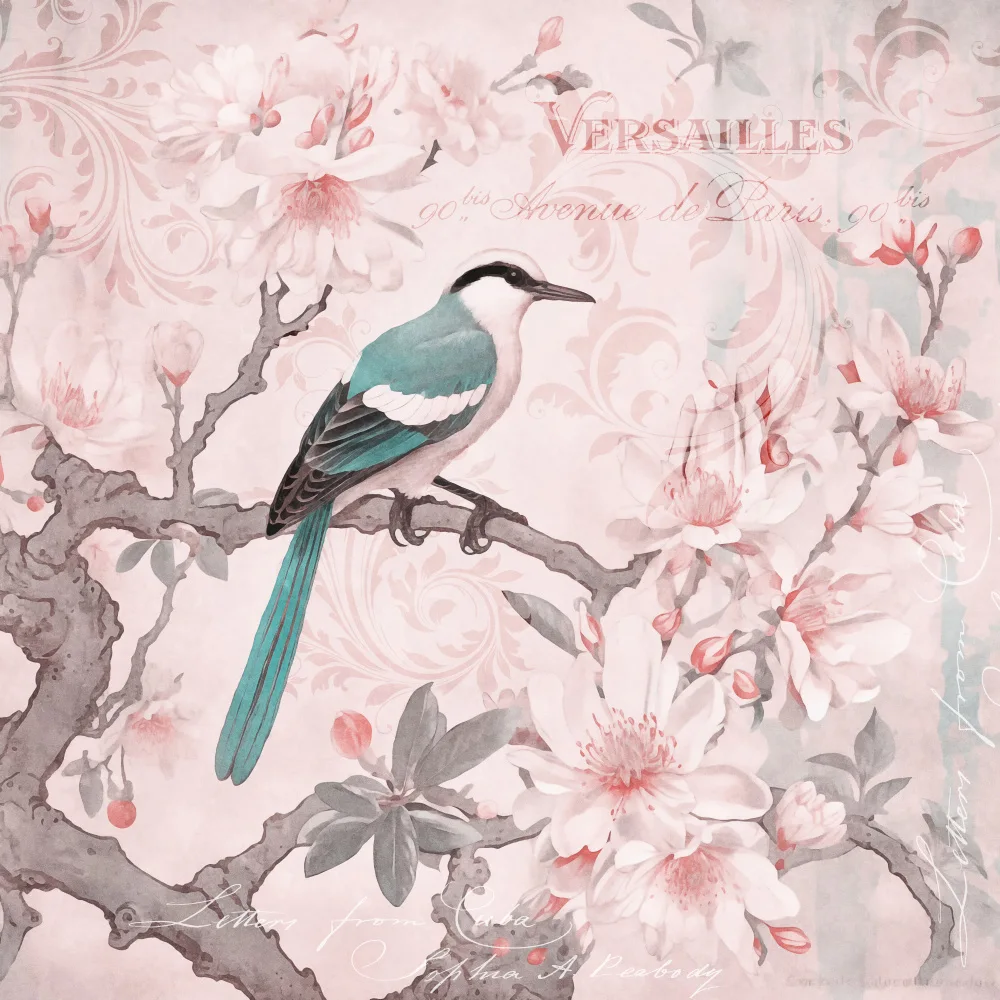Haase, Andrea: Pastellrosa Frühlingsvogel