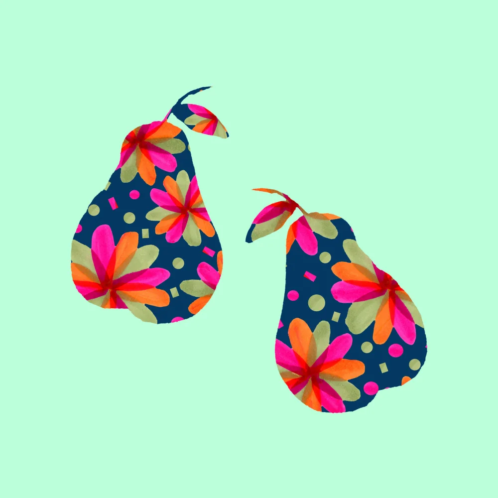 Channell, Michele: Pears In Pattern Art Print